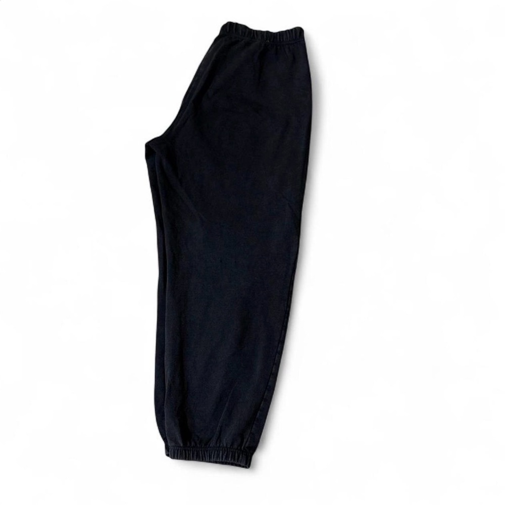 Aeropostale Women Black Elastic Cuff Sweatpants